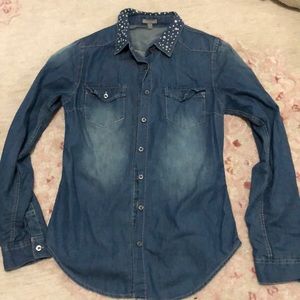 Button up denim